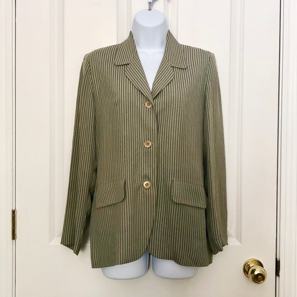 Vintage Tamotsu Stripped Print Blazer